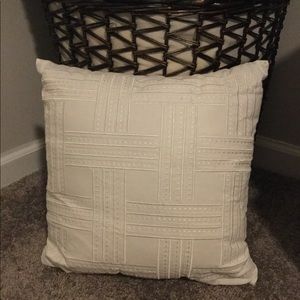 White Toss Pillow